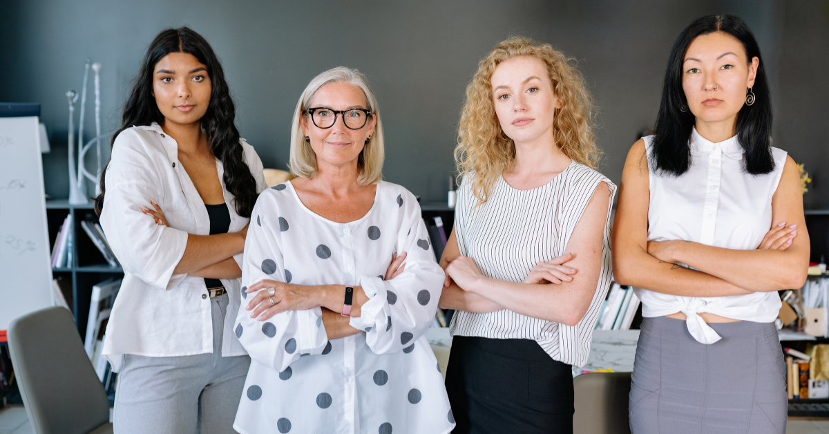 Grupo diverso de mulheres empreendedoras